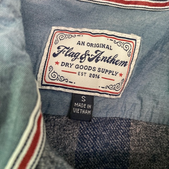 Flag & Anthem Unisex button up Shirt - Picture 8 of 8